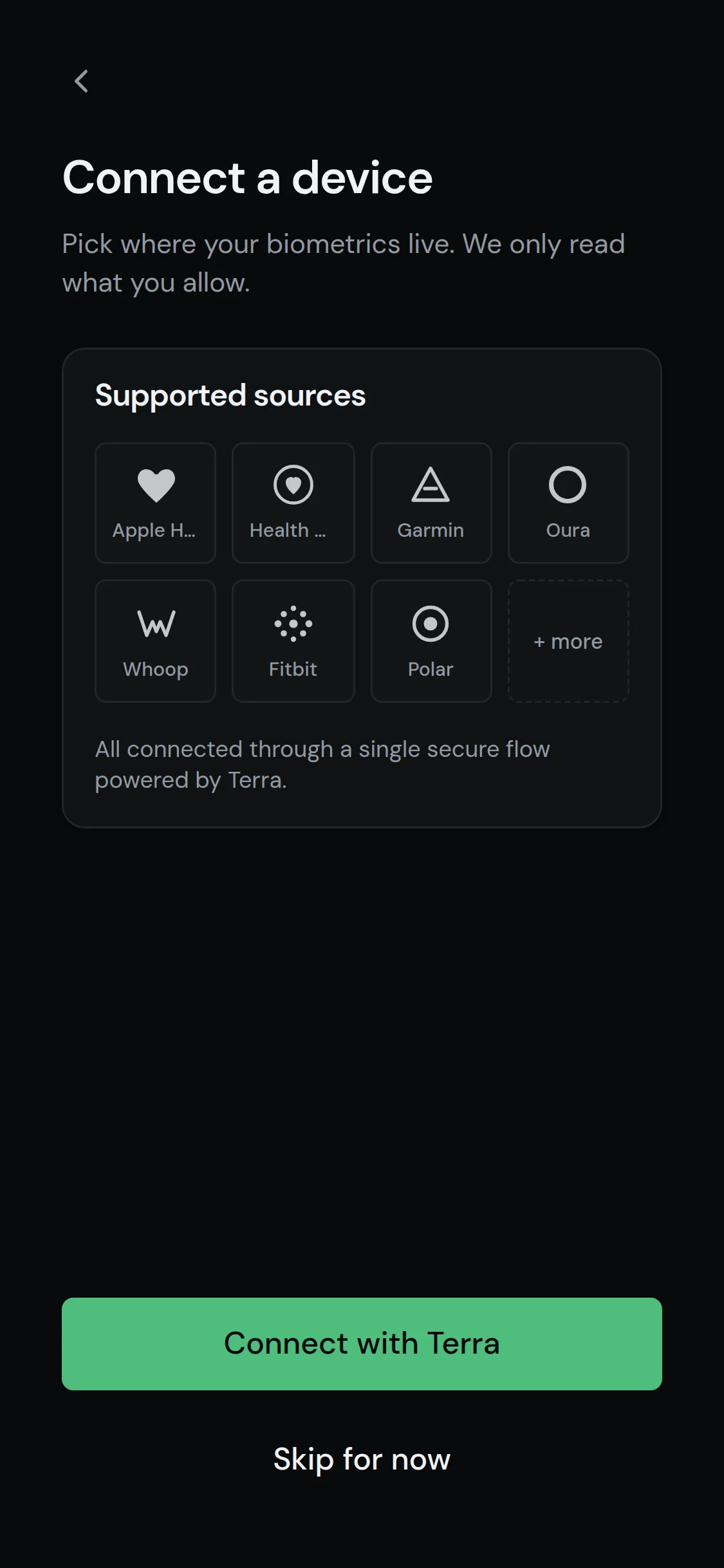 Wearables and apps paired in a single secure flow